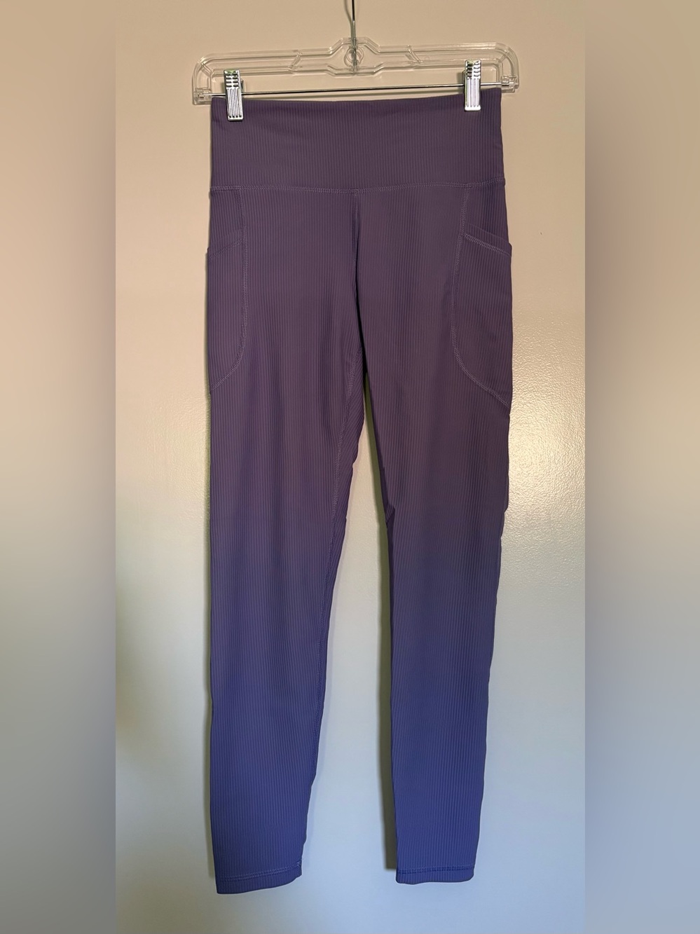 Old Navy Ribbed High-Waist Leggings in Lilac
